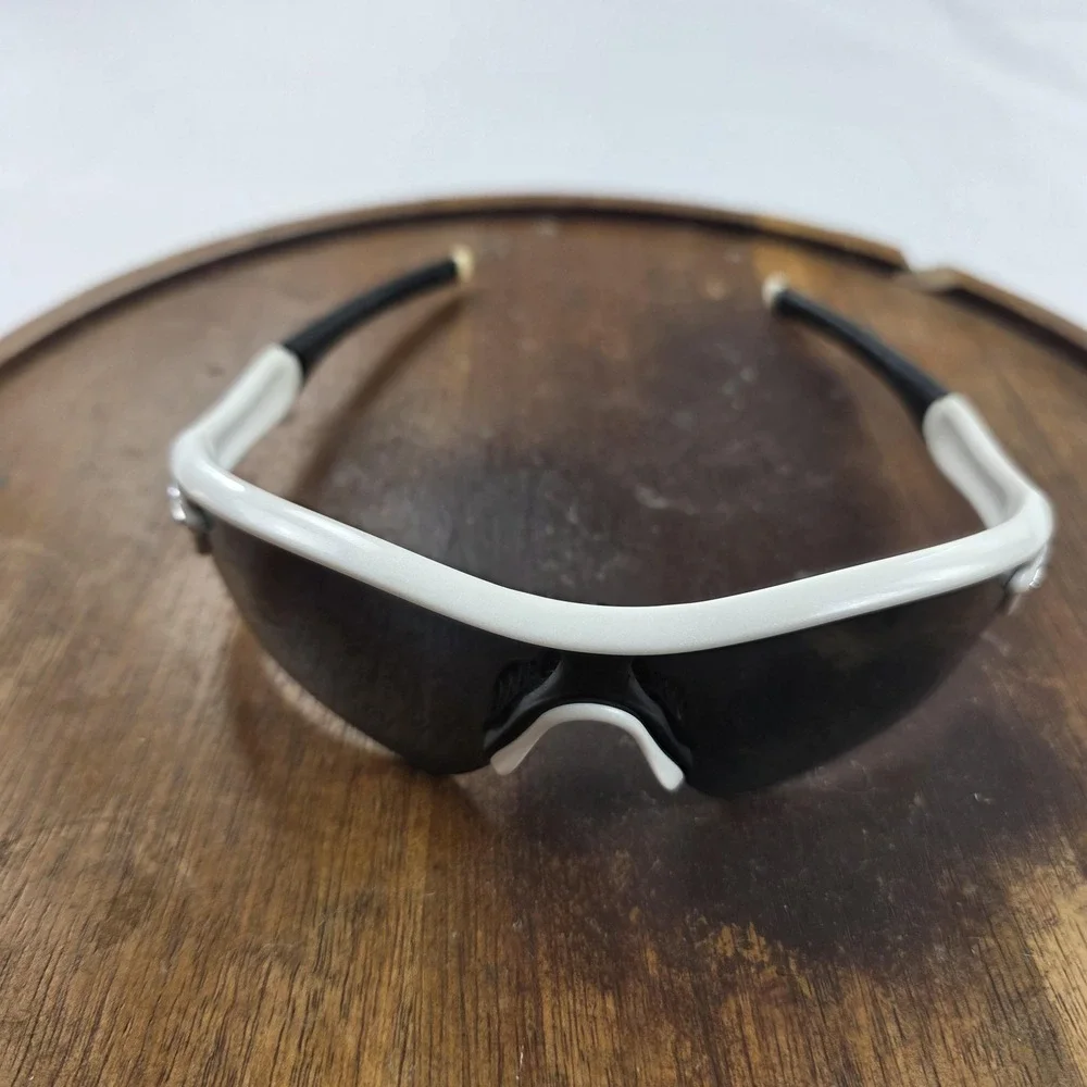 Oakley Radar Sunglasses Mens One Size White Gray Polarized Shield USA Sport